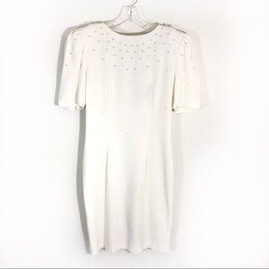 Elegant White Dress with Embellishments